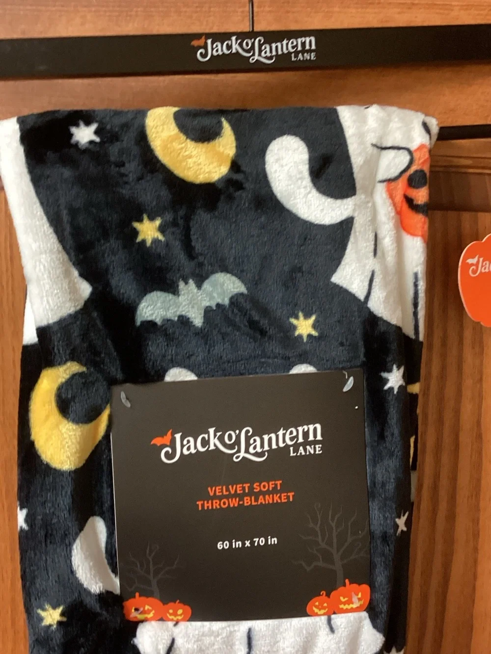 Cat Ghost Halloween Throw Blanket 👻